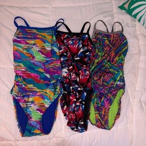 One piece sport swim suits